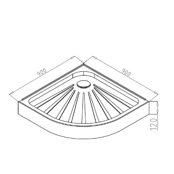 Акриловый душевой поддон Cerutti SPA R90