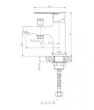Смеситель для ванны Agger Splendid A0902500