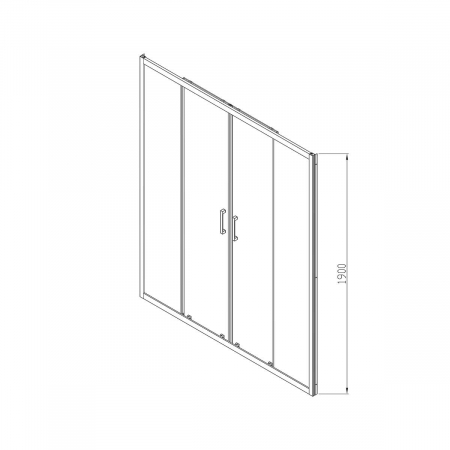 Душевая дверь Vincea Alpha VDS-3AL2160MT