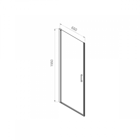 Душевая дверь Vincea Alpha VDP-3AL650CL