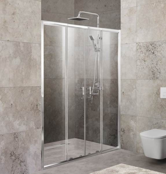 Душевая дверь в нишу BelBagno Unique UNIQUE-BF-2-150/180-C-Cr