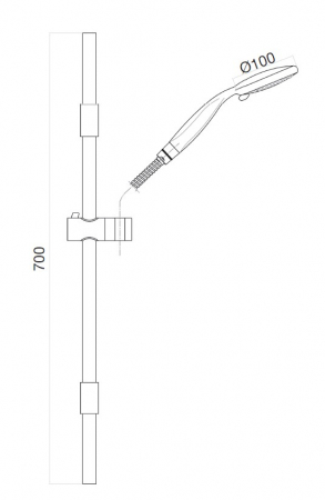 Душевой гарнитур Webert Shower Set AC0589740