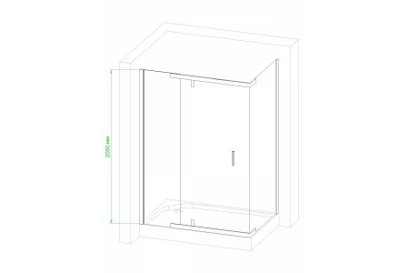 Душевой уголок Royal Bath RB HPVD-T-BL 130х80х200