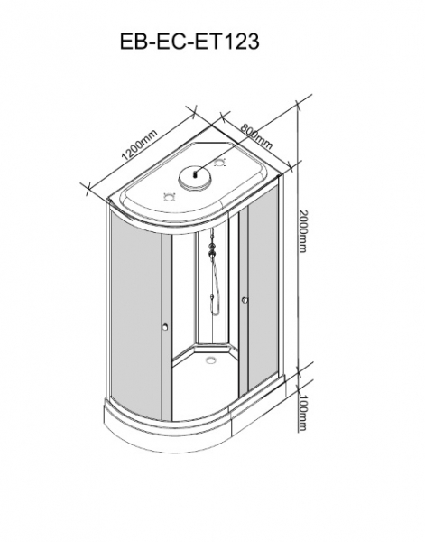 Душевая кабина Parly EC1231L