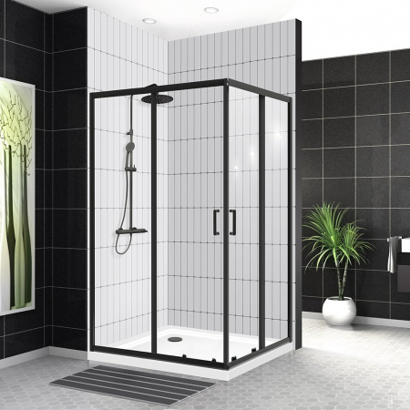 Душевой уголок BelBagno UNO-195-AH-2-120/90-C-NERO