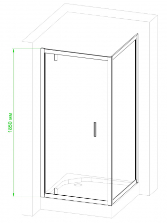 Душевой уголокок Royal Bath RB HV-C-CH 90x80