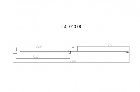 Душевая дверь Vincea Dice VDS-4D160CL
