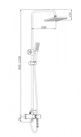 Душевая стойка BOCH MANN BM8601