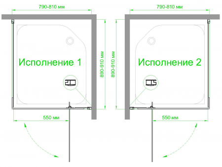 Душевой уголок Royal Bath RB HPVD-T 90x80