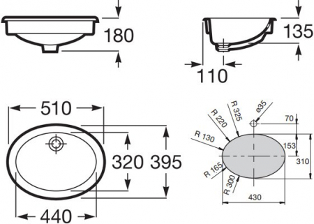 Раковина Roca Neo Selene 322307000